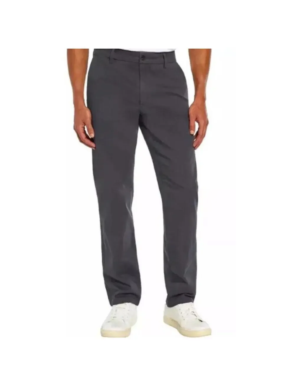 Banana Republic Mens Chino Pants Size 36x30 Gray Straight Slim NEW Stretch Fit